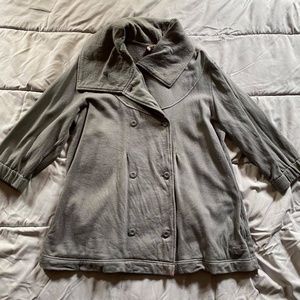 Roxy 3/4 Sleeve Gray Jacket